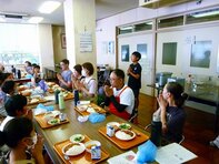 親子給食作り体験