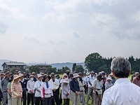 高山市長杯グラウンド・ゴルフ大会開会式の様子