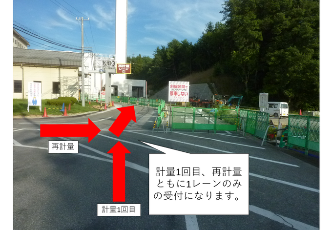 計量入り口からの風景