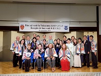 歓迎交流会参加者と市長との記念撮影