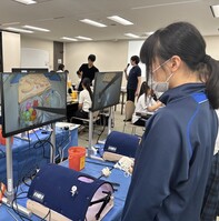 医療教育体験の様子