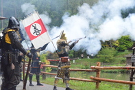 火縄銃実演のようす