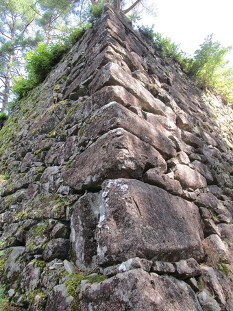 松倉城跡クリアファイルに使用する本丸石垣の写真