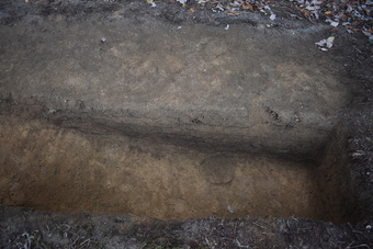 広瀬城跡二ノ丸の土層写真