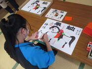 紙絵馬作り体験